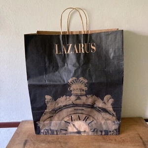Vintage Lazarus Department Store Paper Shopping Bag Pittsburgh PA - Picture 1 of 12