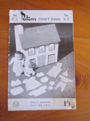 VINTAGE KNITTING PATTERN BOOK PATONS CRAFT BOOK NO. C.5  GREAT * MUST SEE - Image 1 of 2