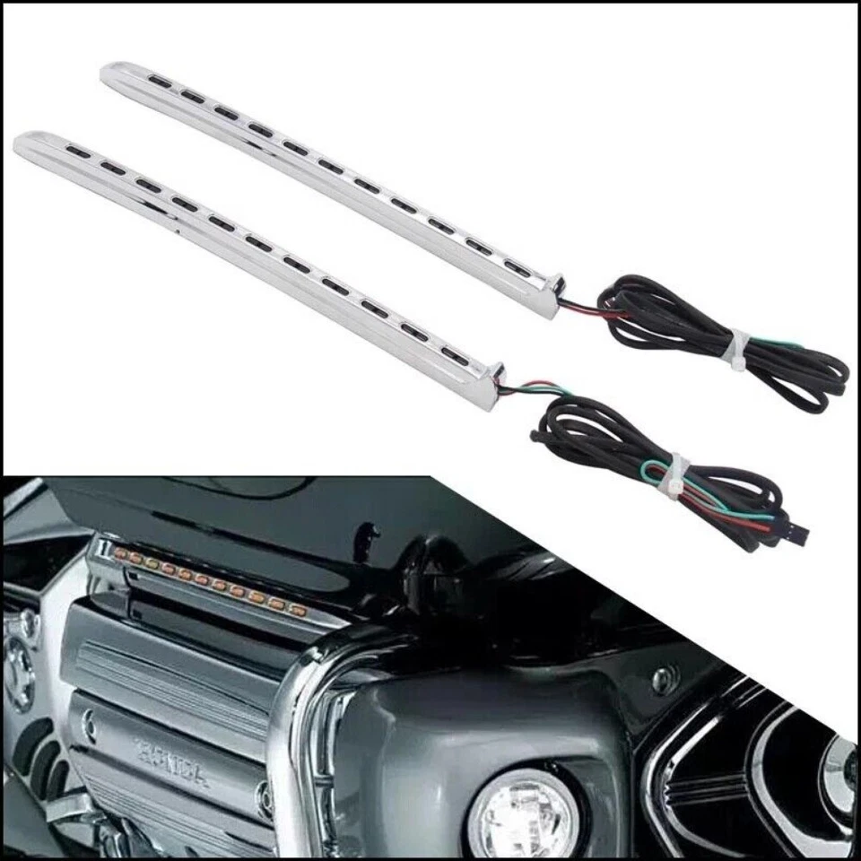 Luz de carenado LED izquierda y derecha para Honda Goldwing 1800 GL1800 2001-2010 Foto 1 de 4