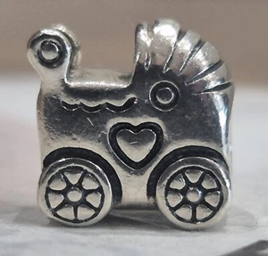 Authentic Pandora Moments Baby Carriage Charm/Bead Silver 925 ALE 790346 - Picture 1 of 6