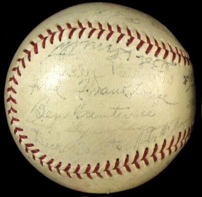 EXTREMELY RARE! 1934 Braves Team Signed Baseball Wally Berger Hank Gowdy JSA LOA - Image 1 of 4