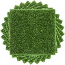 8 Pcs Artificial Garden Grass, Green Artificial Grass Turf Synthetic Grass Life