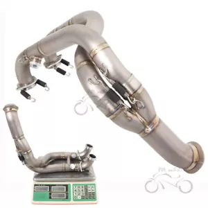 Modified System Titanium Exhaust Front Pipe for DUKE 790 890 Adventure 2019-2022 - Picture 1 of 8