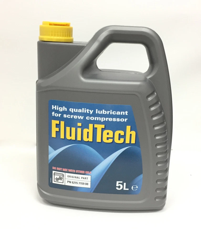 Olio lubrificante FluidTech per compressore a vite 5 lt x ABAC BALMA FINI fluid  - Imagen 1 de 1