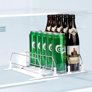 Drink Organizer for Fridge, Self-Pushing Soda Can Dispenser for Refrigerator, Wi - Picture 1 of 12