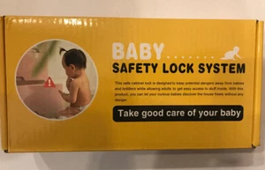 Baby Safety Lock System (Cabinet Locks) 10 Pack - Picture 1 of 4