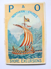 P & O 1939 Brochure, Booklet, Northern Cruises, Shore Excursions.