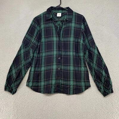 Top de franela Cabi para mujer pequeña camisa a cuadros con botones trabajo 3769 blusa oficina Foto 1 de 4