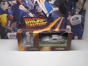 CORGI / FILM BACK TO THE FUTURE - DELOREAN  & DOC BROWN - 1/36 SCALE MODEL CAR - Picture 1 of 7