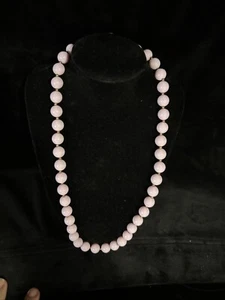 Vintage Genuine lavender Lucite Bead Necklace NWT Mid Century 22” - Picture 1 of 6