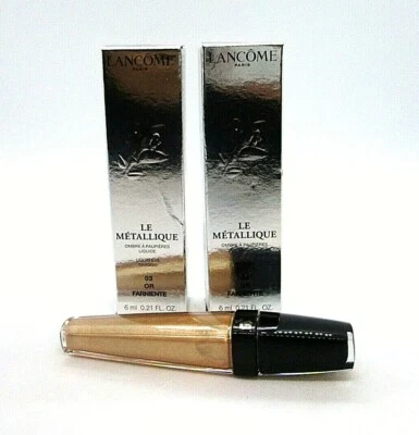 Lot/2 Lancome Le Metallique Liquid Eye Shadow ~ 03 Or Farniente ~ 0.21 oz  BNIB - Image 1 of 2