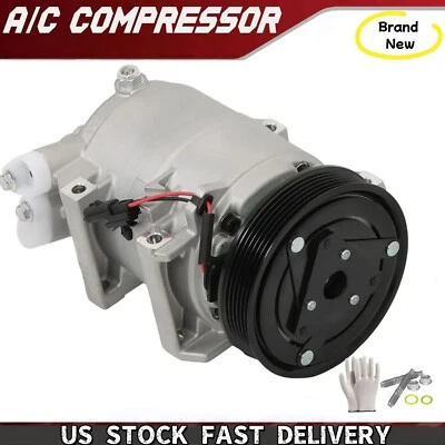 A/C AC Compressor W/Clutch For 2008 2009 2010 2011-2013 Nissan Rogue 2.5L l4 - Imagem 1 de 4