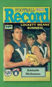 #DD. VFL AUSTRALIAN RULES FOOTBALL RECORD, ADELAIDE V MELBOURNE 24-26 May 1991 - Picture 1 of 1