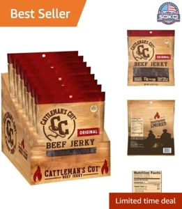 Tender Slow-Cooked Beef Jerky - Premium Quality, 2.5 oz Each, Pack of 8 - Picture 1 of 8