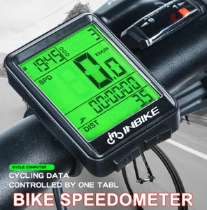 Cycling LCD Bike Speedometer Bicycle Wireless Cycle Computer Odometer Waterproof - Picture 1 of 17
