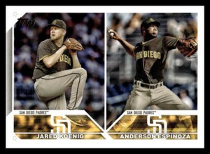 2023 Topps Update Jared Koenig Anderson Espinoza Rookie Combo #US265 Padres