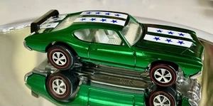 Hot Wheels Olds 442 Redline Spectraflame "GREEN" Open-Hood CUSTOM / AMAZING - Bild 1 von 7
