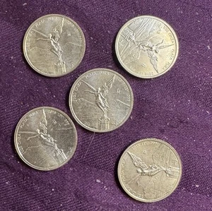 2018 1/20 Libertad Oz Mexico Mexican Silver BU From Just Open Roll - Picture 1 of 3