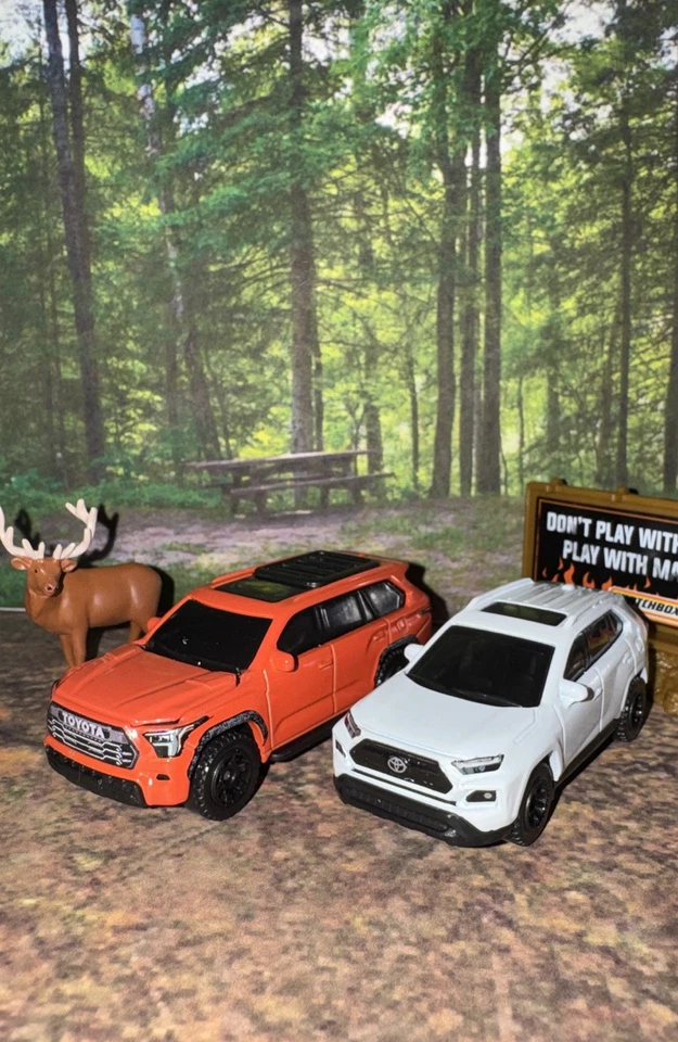 批量 2 件火柴盒 '24 丰田红杉 TDR PRO 移动零件和 '23 丰田 Rav4 TDR — 第 1/4 张图片