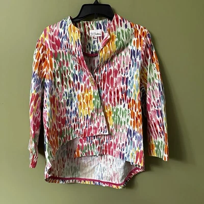 3 Sisters Blazer Women’s XL Jacket Artsy Art to Wear Multicolor Colorful - Image 1 of 4