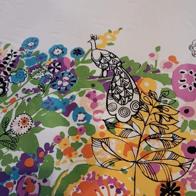 Cortina de Ducha Woodland Gardens Urban Outfitters Floral Pavo Real Ciervo-Leer Foto 1 de 4