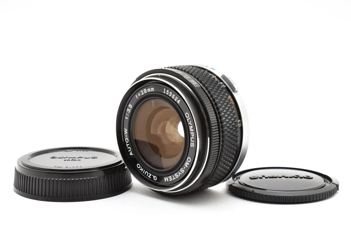 オリンパスレンズ OM-SYSTEM 1:3.5 f=28mm Olympus Lens OM-System G.Zuiko Auto-W 1:3.5 f=28mm Hood, Case