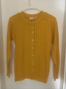 Vintage Damen Strickjacke Pullover Tarni gelb Zopfmuster Acryl Größe M - Bild 1 von 4