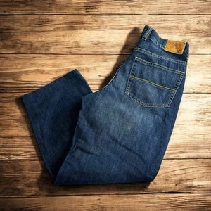 Jeans Indigo Palms Tommy Bahama Calce Clásico Talla 32X28 Azul Oscuro Lavado Pierna Recta - Imagen 1 de 6