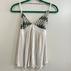 Y2k Spree Girl Womens Babydoll Top Sz XS/S Boho Forest Fairy Festival Hippie. - Picture 1 of 5