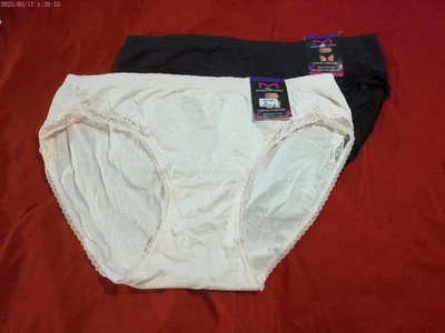 2 件装粉色圆点和黑色 Maidenform DMCCSH Hipster 内裤 * 新 * 9 — 第 1/2 张图片