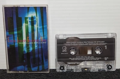 ELTON JOHN GREATEST HITS III 1979-1987 CASSETTE TAPE TESTED - Image 1 of 2