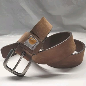 Carhartt Men's Brown Legacy Saddle Leather Belt LG 36-38" - Picture 1 of 7