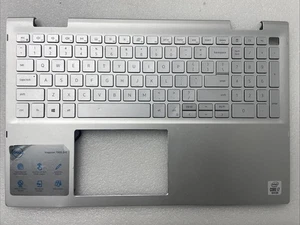 GHXFM Dell US Palmrest Keyboard Silver Missing Key W11 - Picture 1 of 7