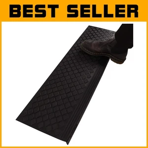 Robuste rutschfeste Gummi Treppenstufen 5er Pack 35”x10” für Sicherheit im Freien - Bild 1 von 10