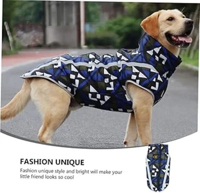 Waterproof Vest Jacket Big Dog Breed Pet Animal Clothing Coat Winter - Image 1 of 4