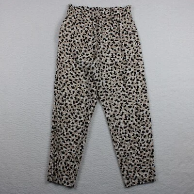 Ann Taylor Cropped Pull On Pants Petite Size XSP Beige, Black, & White - Image 1 of 4