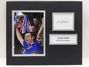 RARE David Weir Rangers Signed Photo Display + COA AUTOGRAPH GLASGOW - Picture 1 of 3