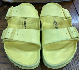 Birkenstock Arizona Essentials Sandal for Women, Size 39/ 8 Yellow - Picture 1 of 5