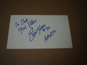 Eric Show signed index card debut 1982 dec 1994 San Diego Padres pitcher - Picture 1 of 1