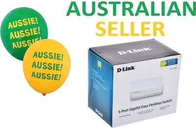 D-Link DGS-1005A 5-Port GIGABIT Desktop Network Networking Switch Small Tiny NEW - image 1 of 4