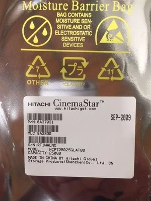 *New* Hitachi HCP725025GLAT80 (0A37031) 250GB, 7200RPM, 3.5" IDE Internal HDD - Image 1 of 3