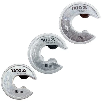 3-tlg Rohrschneider Rohrabschneider 15-18-22mm Schnell Rohr Schneider Kupfer - Bild 1 von 4