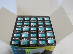 HALCO #2016 EFF40 40W FLAME TIP FROST CA-10 130V Case of 25 - Picture 1 of 2