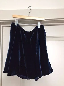 Ralph Lauren Polo Girls Skirt Navy Blue Velvet Size 8 - Silk/Viscose New w/ tags - Picture 1 of 8