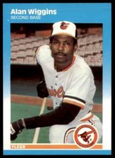 1987 Fleer Choice Buffalo Bisons Update Alan Wiggins Baltimore Orioles #U-124