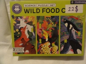 Seal Penguin Tree Frog Toucan Fox Bear Hare 3 Jigsaw Puzzles 100 piece each - Picture 1 of 3