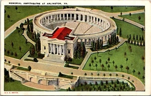 Memorial Ampitheatre at Arlington Virginia Postcard - Picture 1 of 2