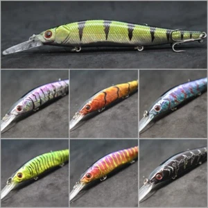 Jerkbait Fishing Lure Bait For Bass wLure 5 1/4 inch 1/2 oz Minnow Floating M817 - Picture 1 of 85