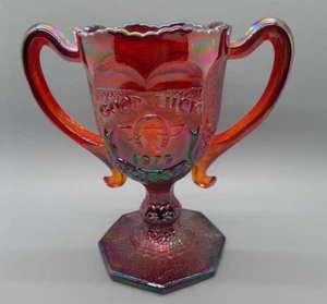Fenton Red Carnival Good Luck HOACGA 1979 Loving Cup - Picture 1 of 4