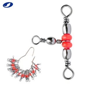 T-Turn Three Way Saltwater Fishing Swivel Brass Barrel Triple Swivel Cross Line - Picture 1 of 6